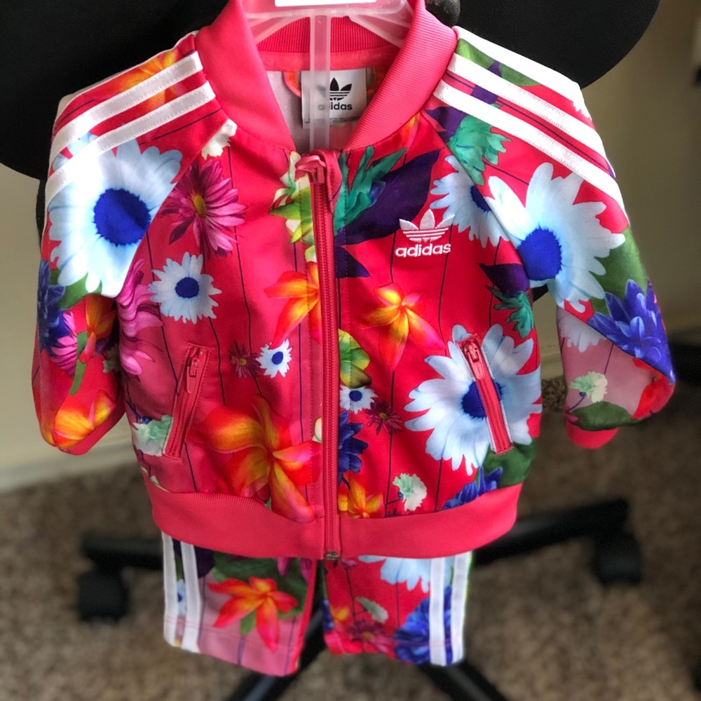 Adidas Baby Floral Tracksuit